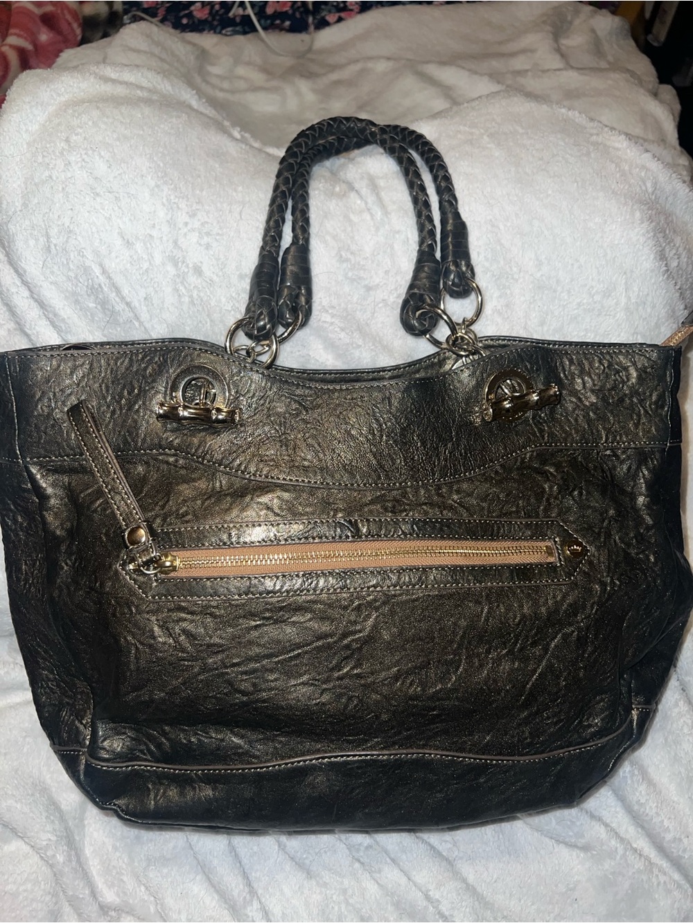 Elaine turner leather shoulder bag